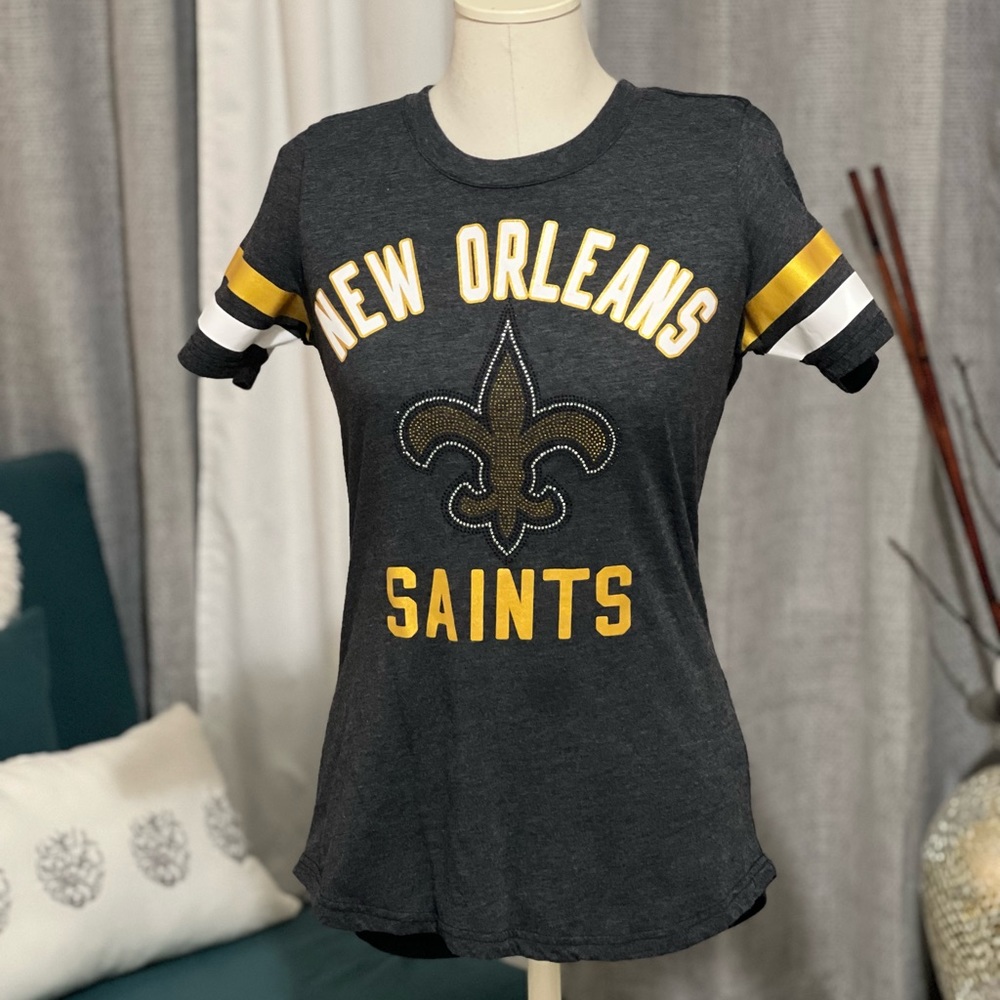 NFL Team Apparel: Womens New Orleans Saints Top